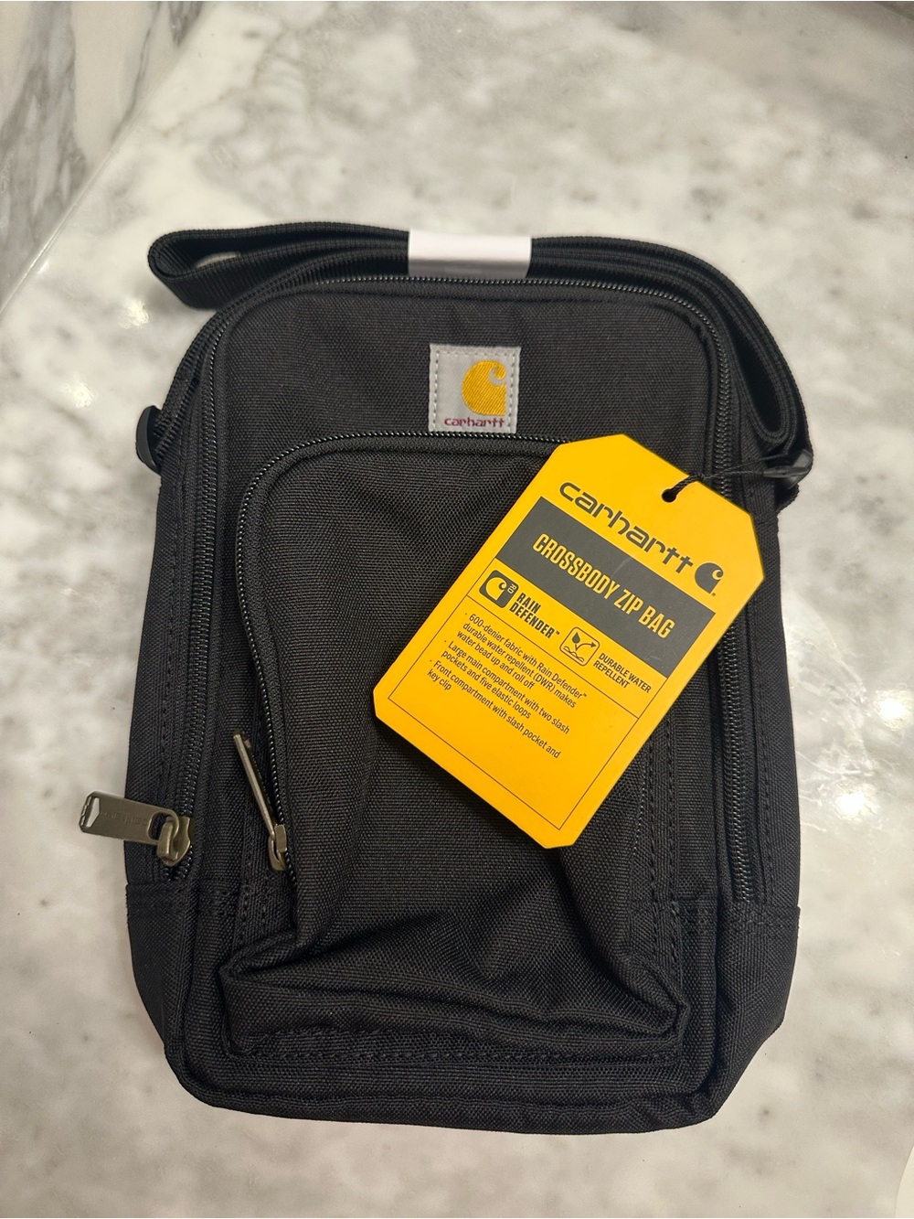 Carhartt Black Compact Crossbody Zip Bag